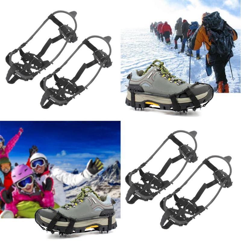 1 Pair 24 Teeth Ice Snow Anti-Slip Shoe Covers