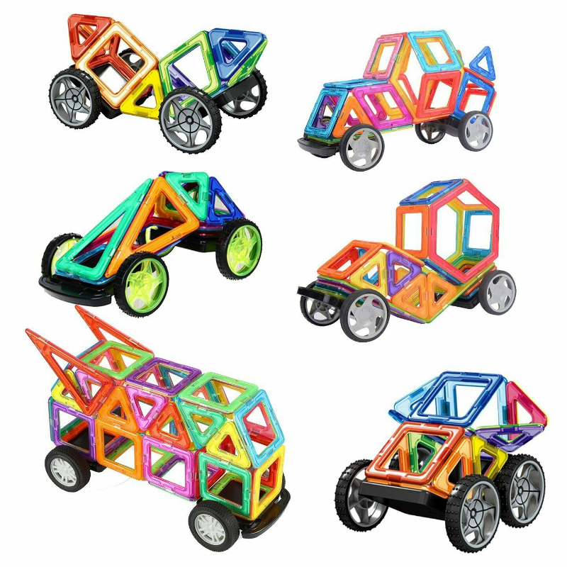 Kids Magnetic Building Toy Blocks Set 150 Pieces