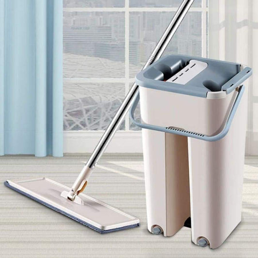 Multi-functional Hands-free Mop flat Squeeze Mop and Bucket
