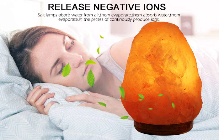 LED Light Lamp Natural Rock Air Purifier