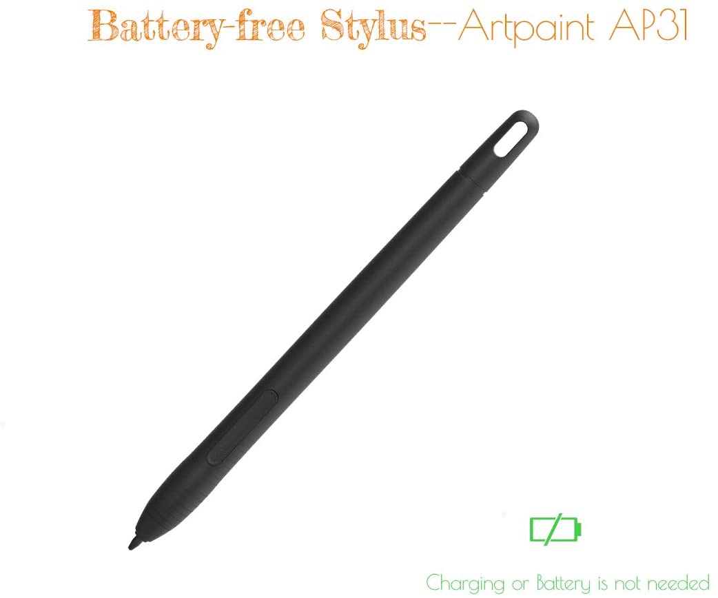 Graphic Drawing Tablet with Battery Free Stylus Pen 10 X 6.25 Inches