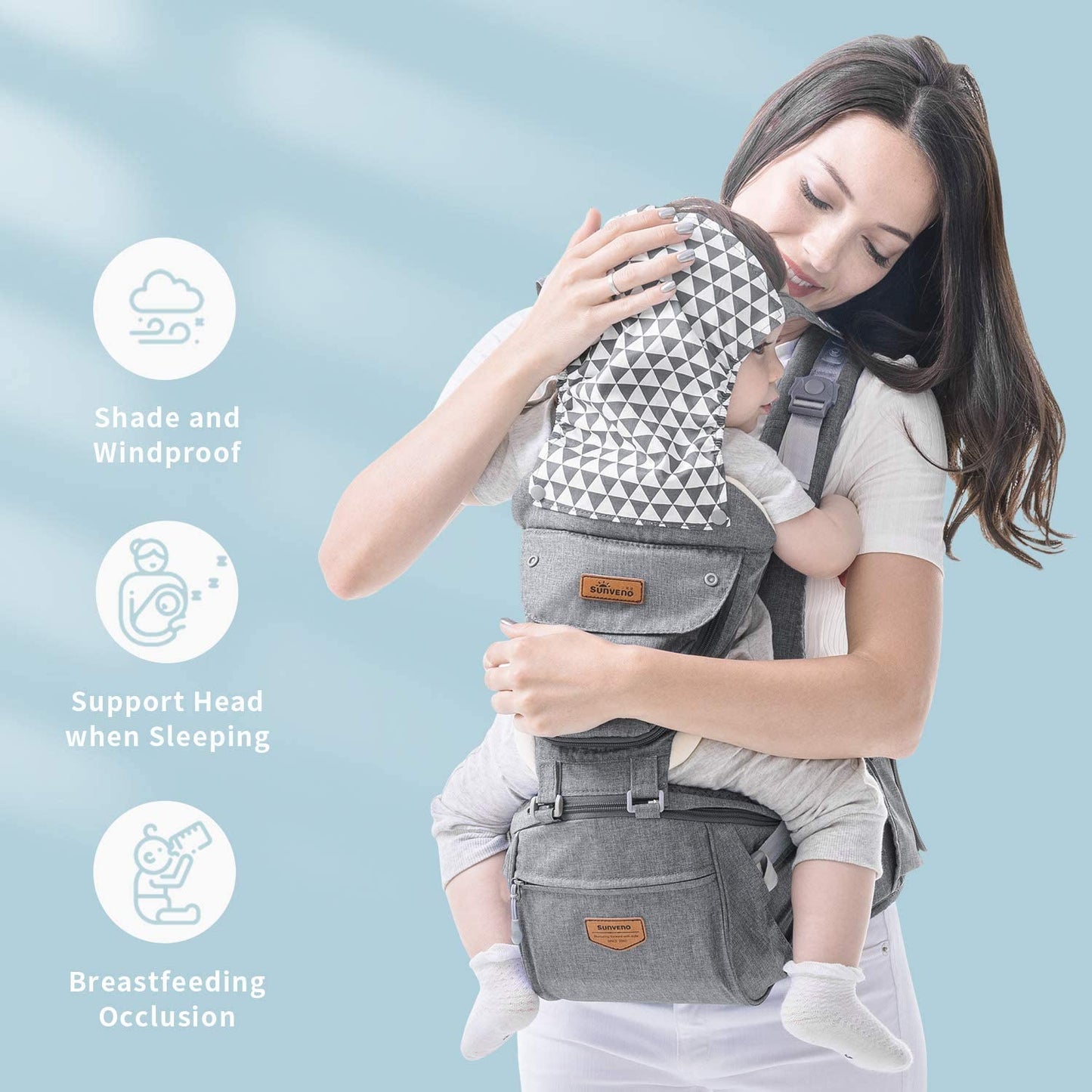 Baby Carrier Back Supported Design