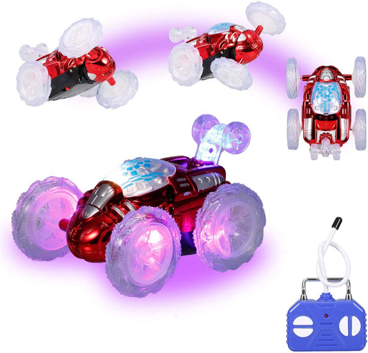 Remote Control Stunt Car RC Car Toy with Flashing LED Lights 360°