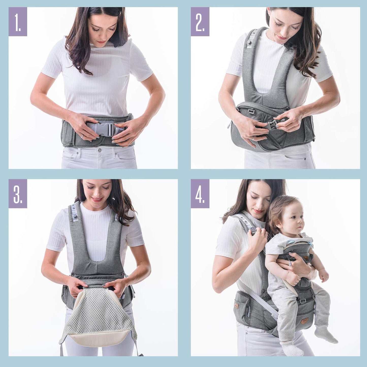 Baby Carrier Back Supported Design