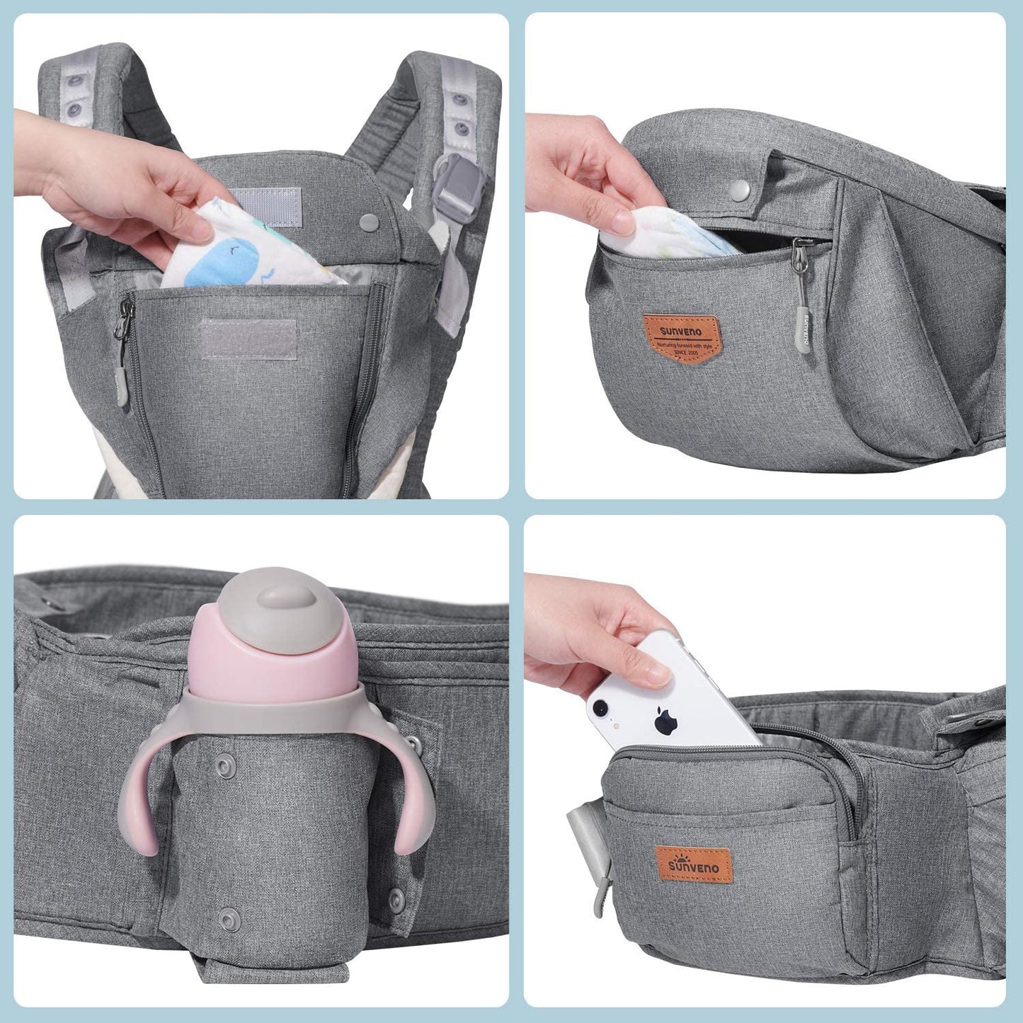 Baby Carrier Back Supported Design