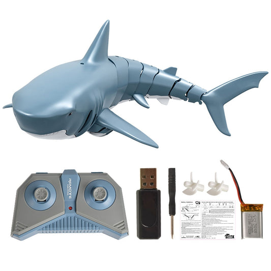 RC Simulation Shark Fish Boat 2.4G 1:18 Remote Control Boat Mini Radio Electronic Shark Fish Boat Toy