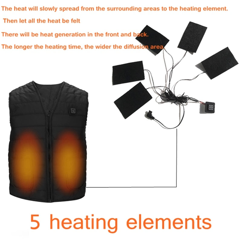 Unisex Electric Heated Vest