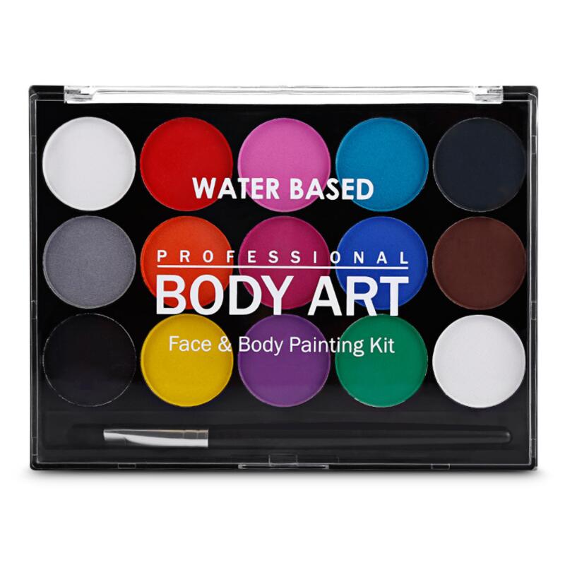15 Colors Face Painting for Halloween Party 