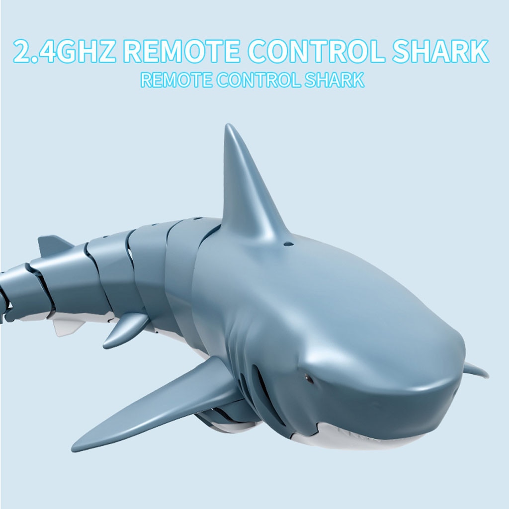 RC Simulation Shark Fish Boat 2.4G 1:18 Remote Control Boat Mini Radio Electronic Shark Fish Boat Toy