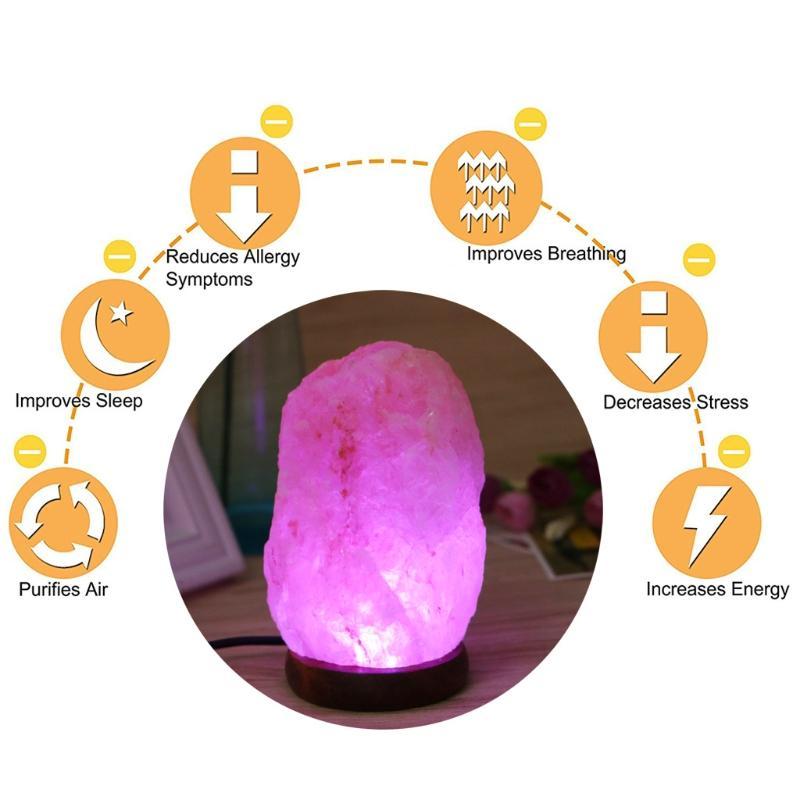 LED Light Lamp Natural Rock Air Purifier