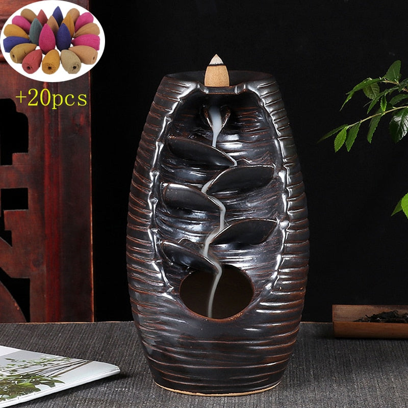 Backflow Waterfall Incense Burner