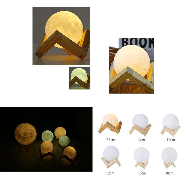 3D Mystical Moon Lamp Quirky Home Lamp