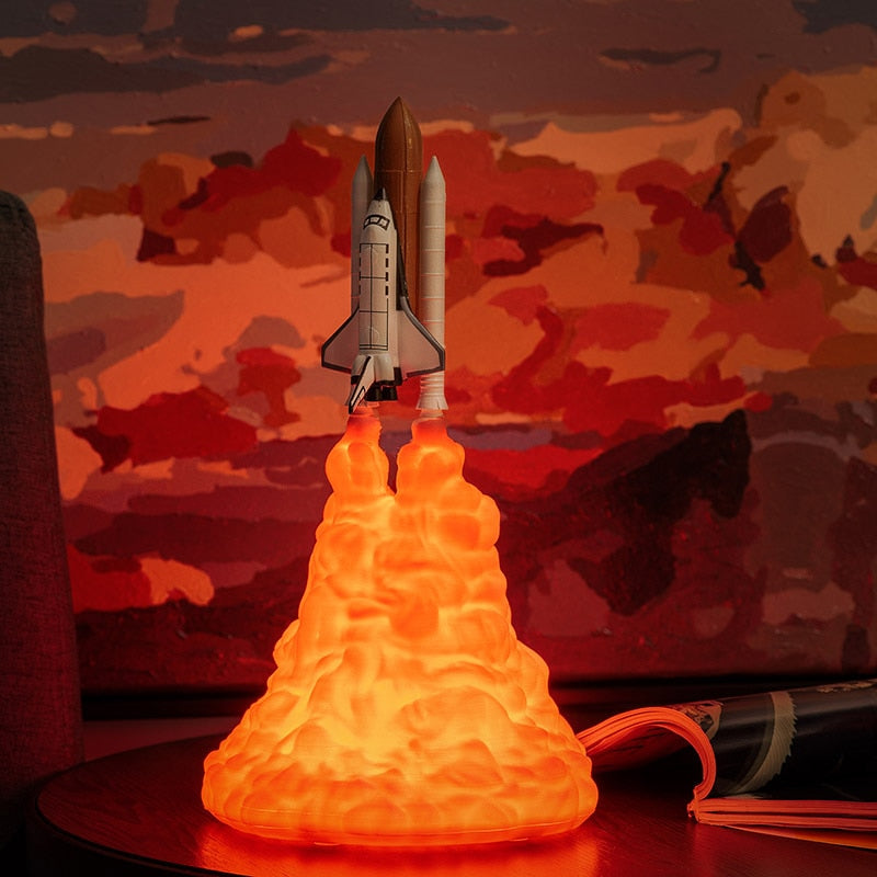 Space Shuttle Rocket Night Lamp