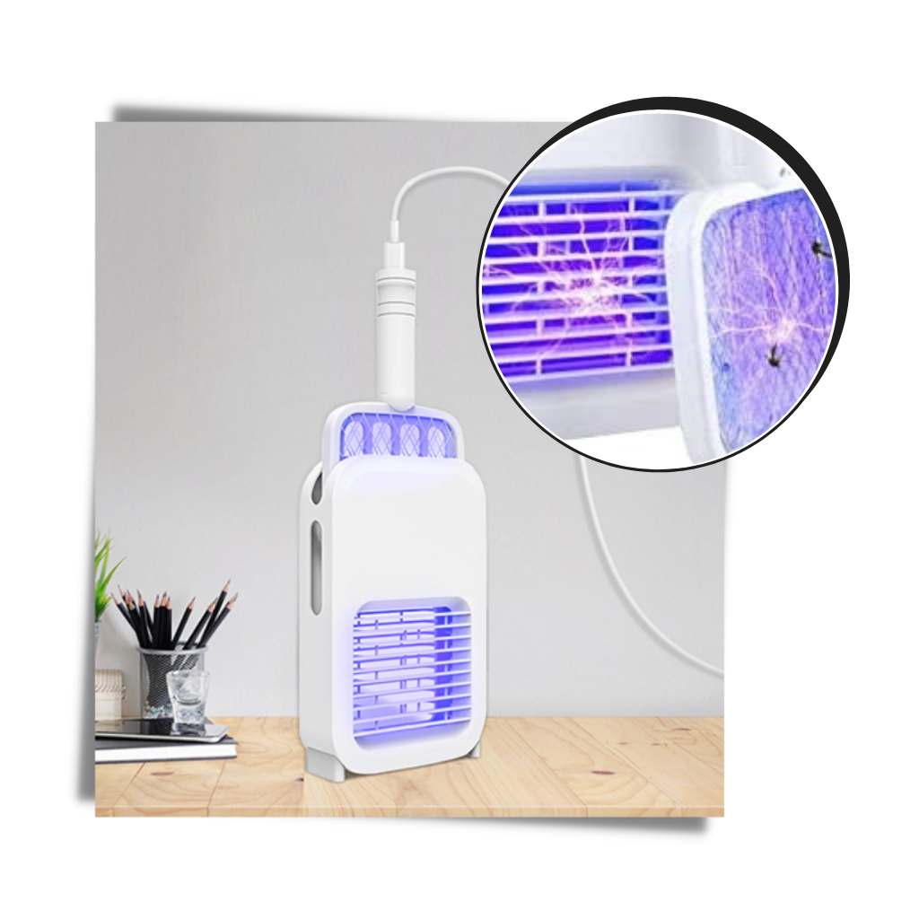 2 in 1 Electric Mosquito Killer Swatter LED Lamp