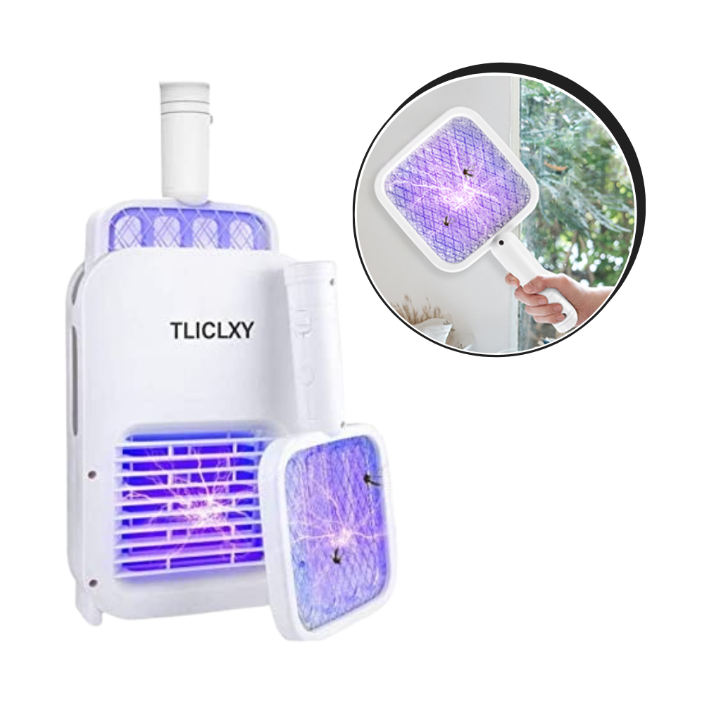 2 in 1 Electric Mosquito Killer Swatter LED Lamp