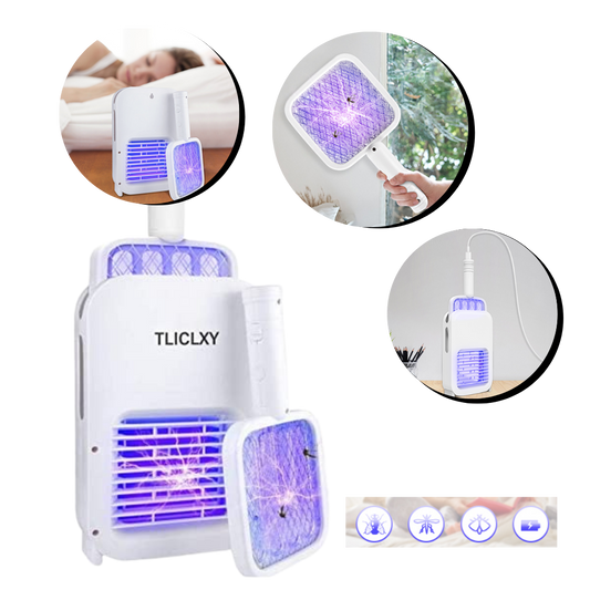 2 in 1 Electric Mosquito Killer Swatter LED Lamp