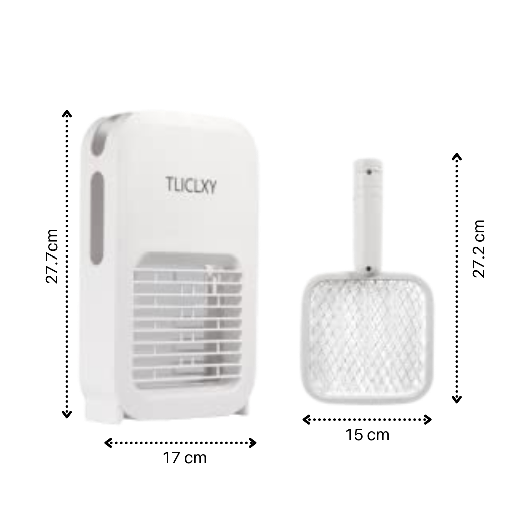 2 in 1 Electric Mosquito Killer Swatter LED Lamp