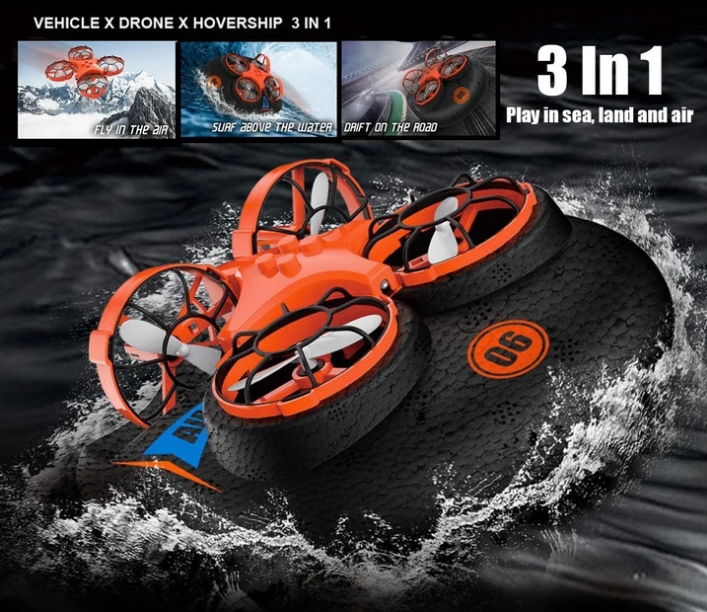 3 in 1 Air, Land & Water RC Drone