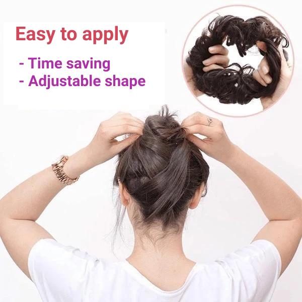 Chignon Bun Scrunchie Easy to Wear