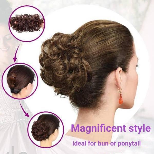 Chignon Bun Scrunchie Easy to Wear