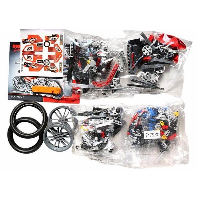 Harley Style Motorbike Building Blocks 374pcs