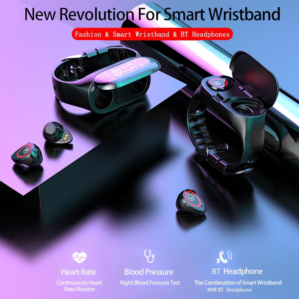 2 in 1 Bluetooth Smartwatch With Earbuds