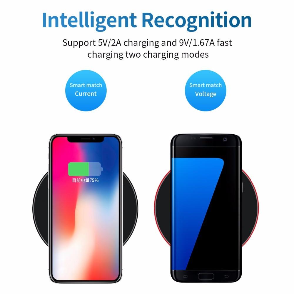 10W Fast Wireless Universal Charger For Android, Apple in White or Black