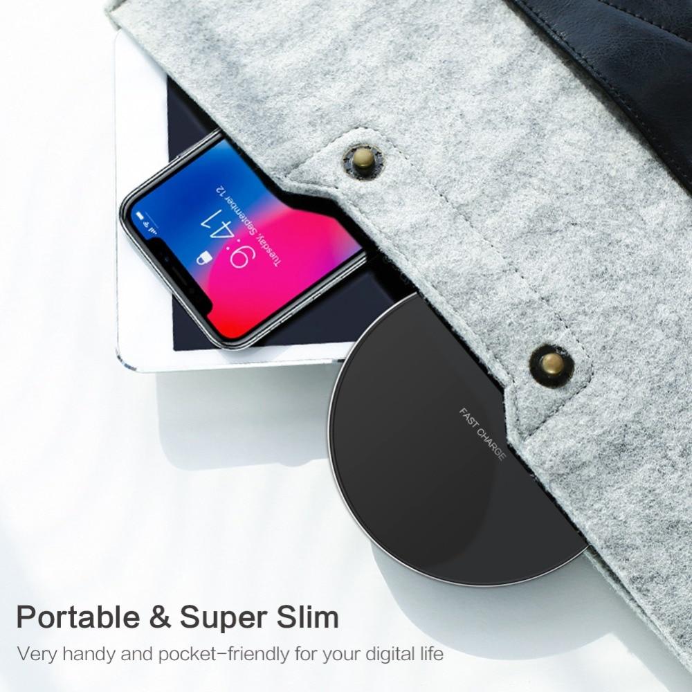 10W Fast Wireless Universal Charger For Android, Apple in White or Black
