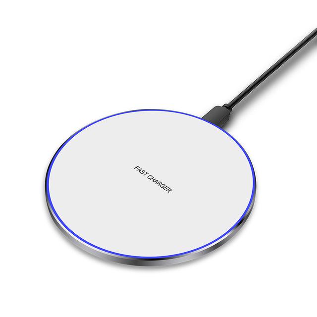10W Fast Wireless Universal Charger For Android, Apple in White or Black