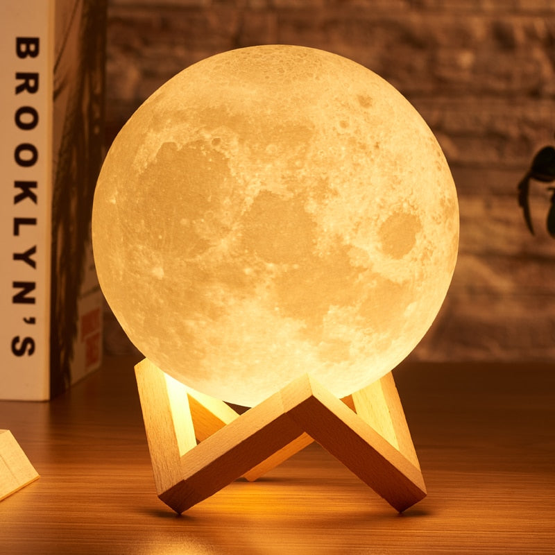 3D Mystical Moon Lamp Quirky Home Lamp