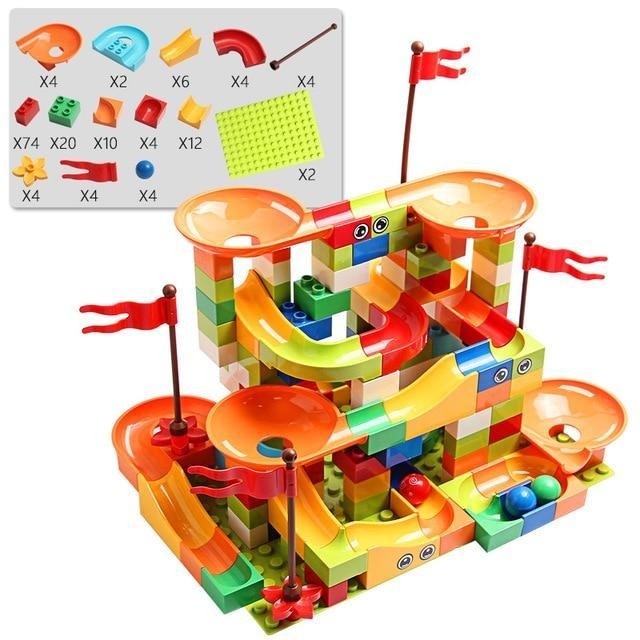 Rolling Maze Ball Track Building Blocks Toy