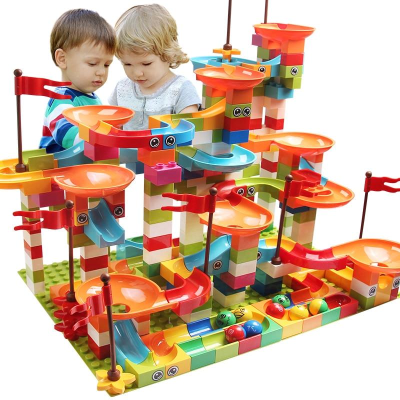 Rolling Maze Ball Track Building Blocks Toy