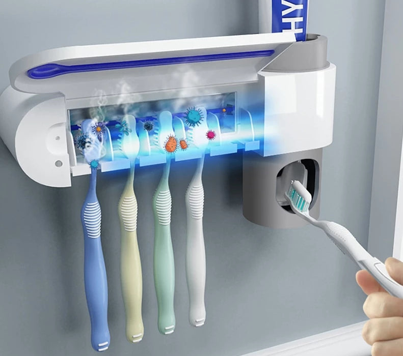 2 in 1 Ultraviolet Toothbrush Steriliser & Toothbrush Holder